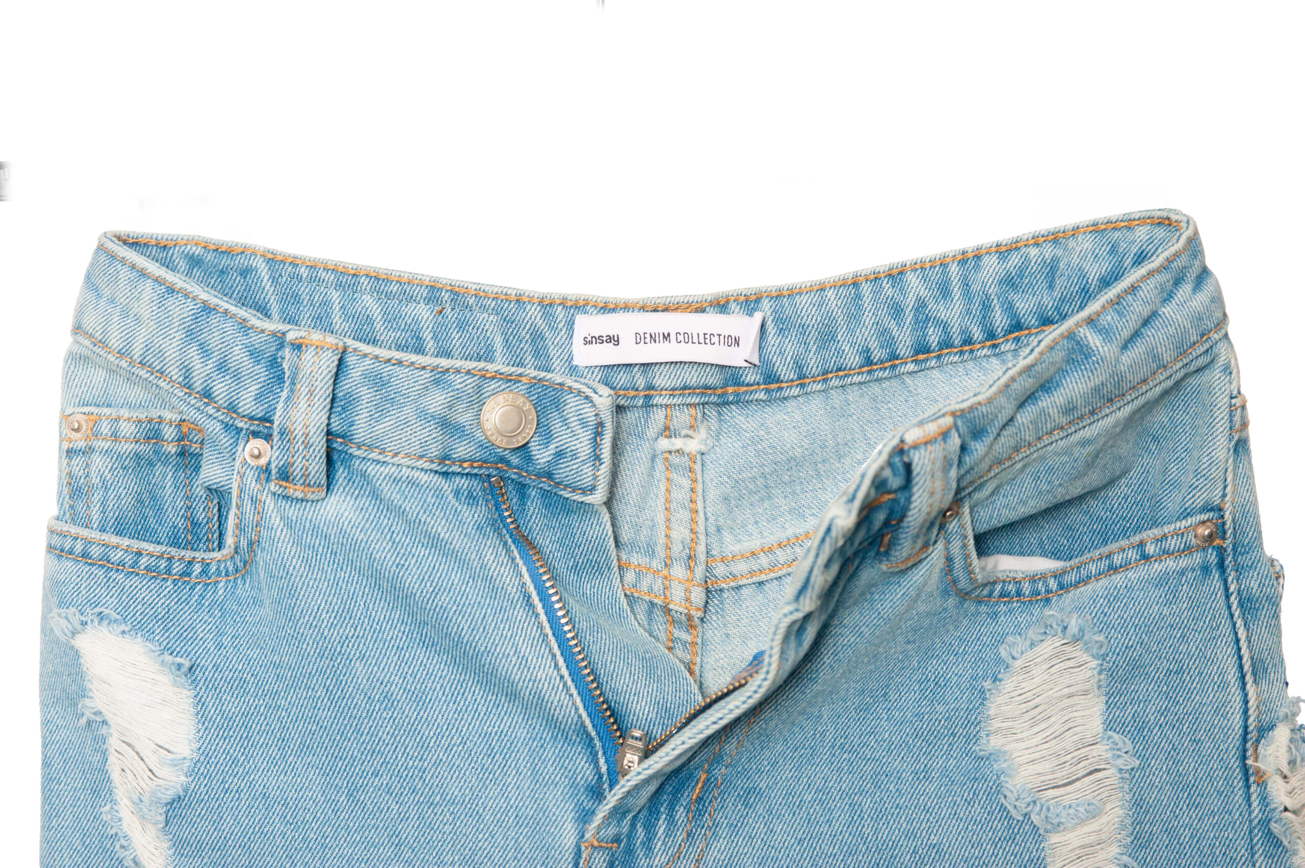 Jeansy Sinsay niebieskie - obrazek 3