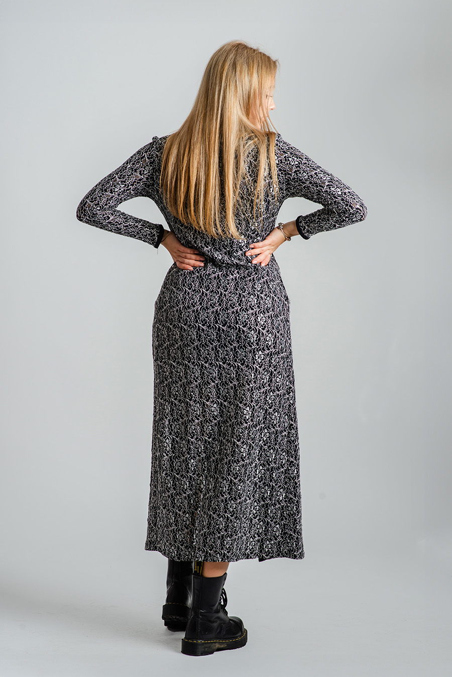 Kardigan Tippy czarno-srebrny - obrazek 3