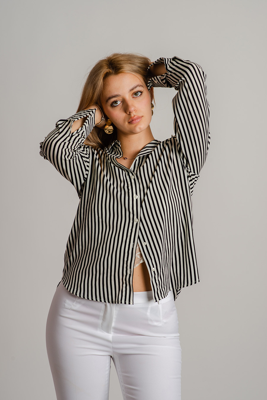 Koszula czarno-biała - obrazek 2