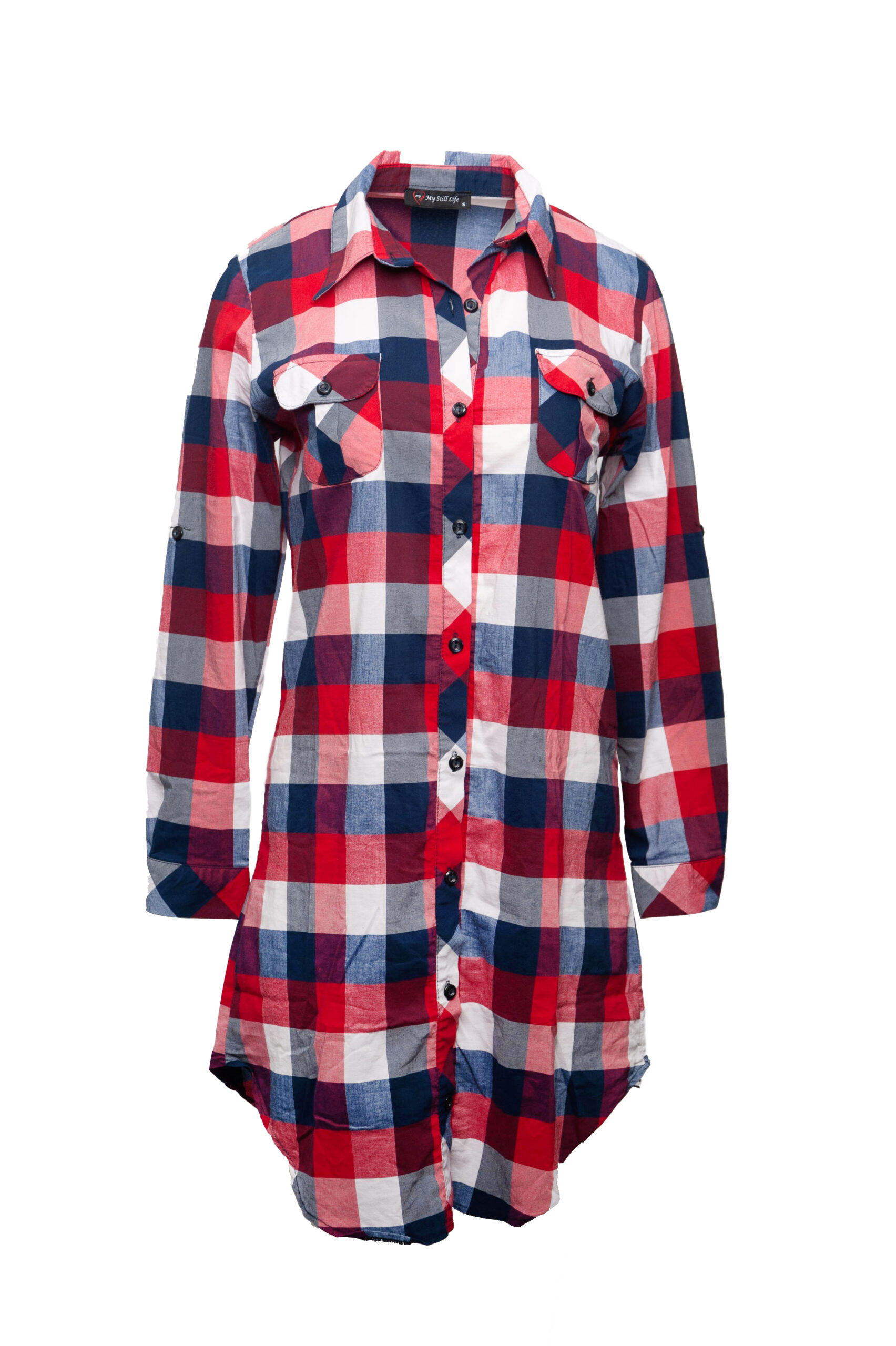 Koszula granatowo-czerwona